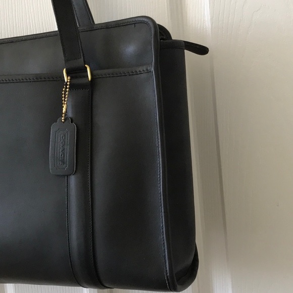 Vintage 1990 Coach Leather Zipper Satchel Unused! - Picture 2 of 16